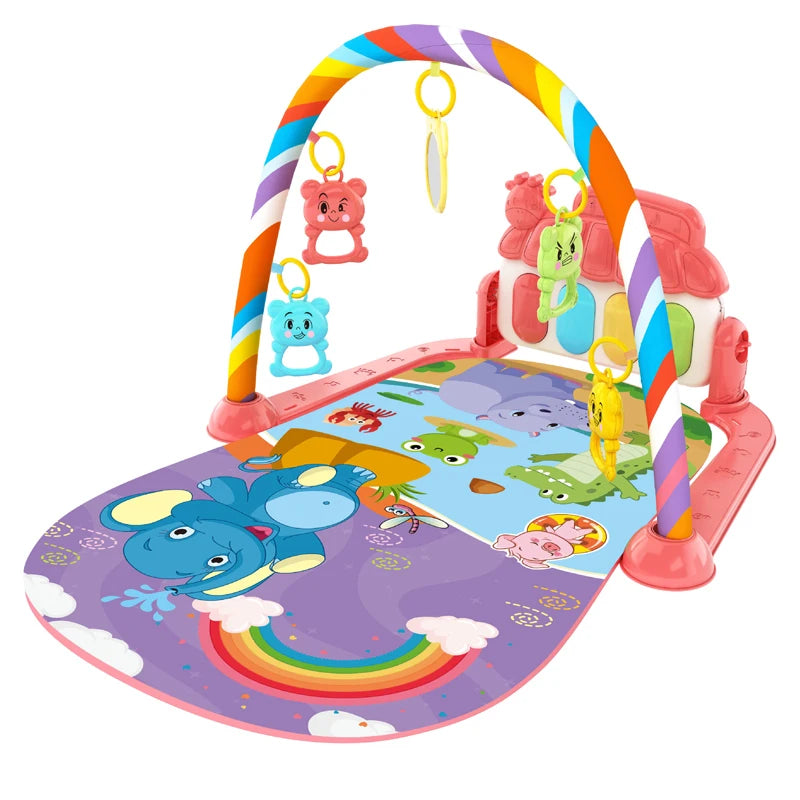 Baby Activity Gym Rack with Piano & Musical Play Mat (0-36 Months) - Chamberland Homes