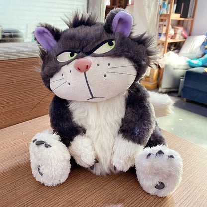 Disney Lucifer the Cat Plush Toy – Cute Doll & Throw Pillow for Kids