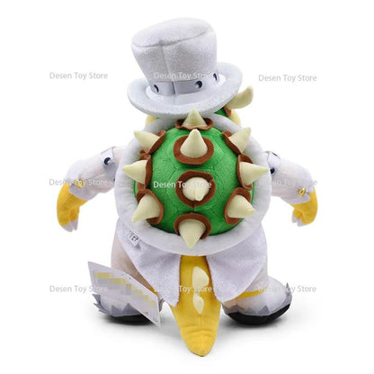 2 Style Super Mario Bros Plush Toys Wedding Dress Bowser Princess Peach