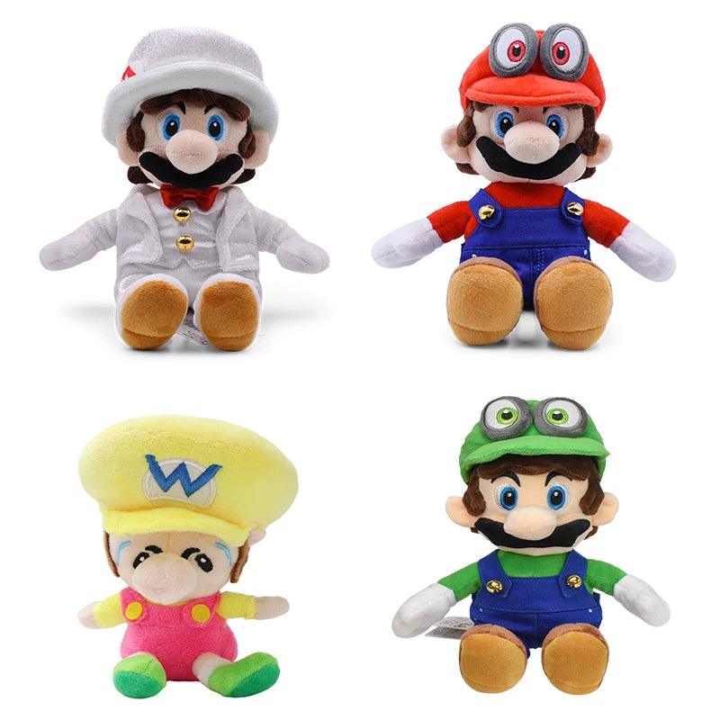 Mario Bros Luigi Plush Toys Siting Wedding Dress Luigi Mario Plushie