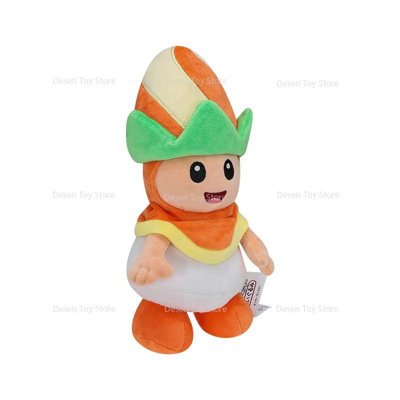 26CM Orange Poplin Mario Bros Plush Toy - Stuffed Animal Doll