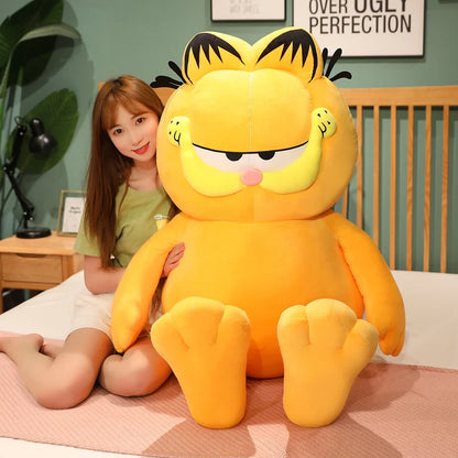 Garfield Plush Toy – Fat Angry Cat with Tiger Skin Simulation