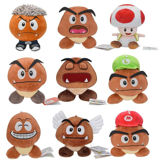 11 Styles Mario Bros Plush Goomba Wing Toad Plushie