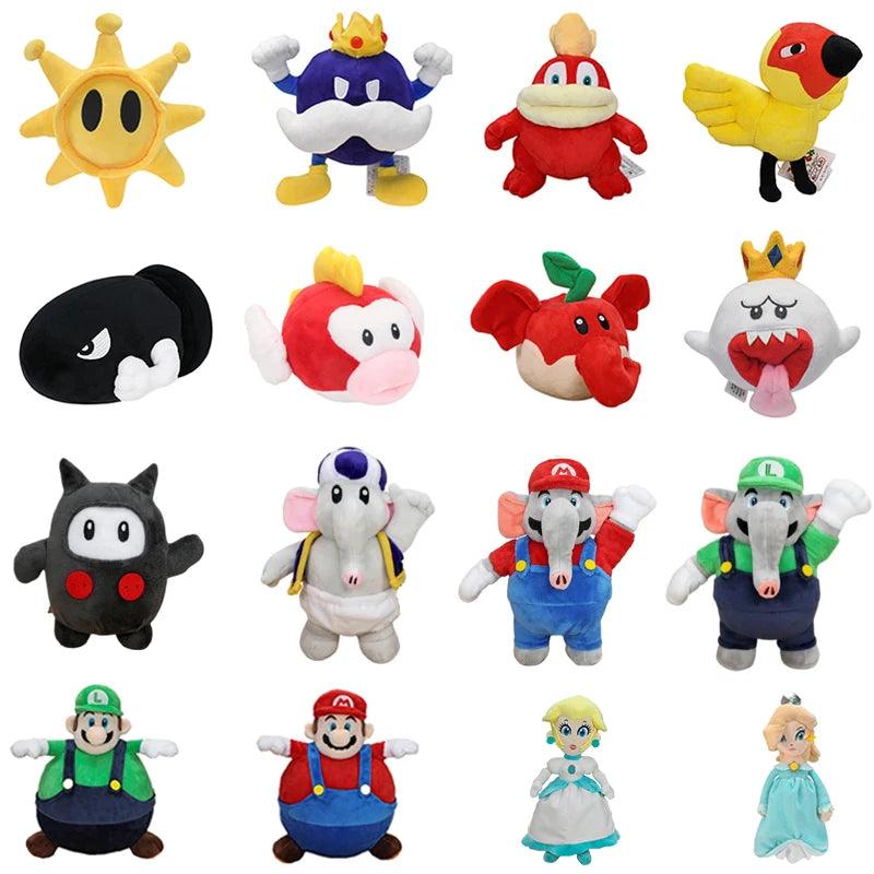 New Elephant Luigi Mario Fruit Blue Toad Rosalina Princess Ninji King Anime Stuffed Toy Plushie Collectible Gifts