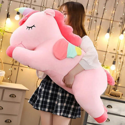 Giant Size Unicorn Plush Toy Soft Stuffed Unicorn Soft Dolls Animal Horse Toys For Children Girl Pillow Kids Birthday Gifts - CHAMBERLAND HOMES