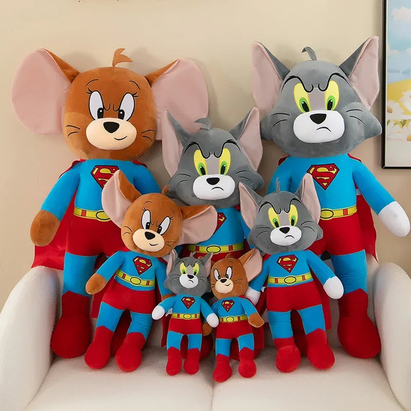 40/60/80cm Disney Tom and Jerry Plush Toys – Cute Oversize Stuffed Animals