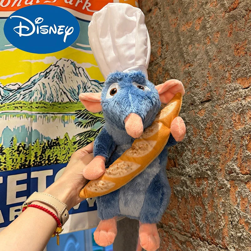 Disney Ratatouille Remy Plush Toy – Adorable Bread Hat Mouse for Kids