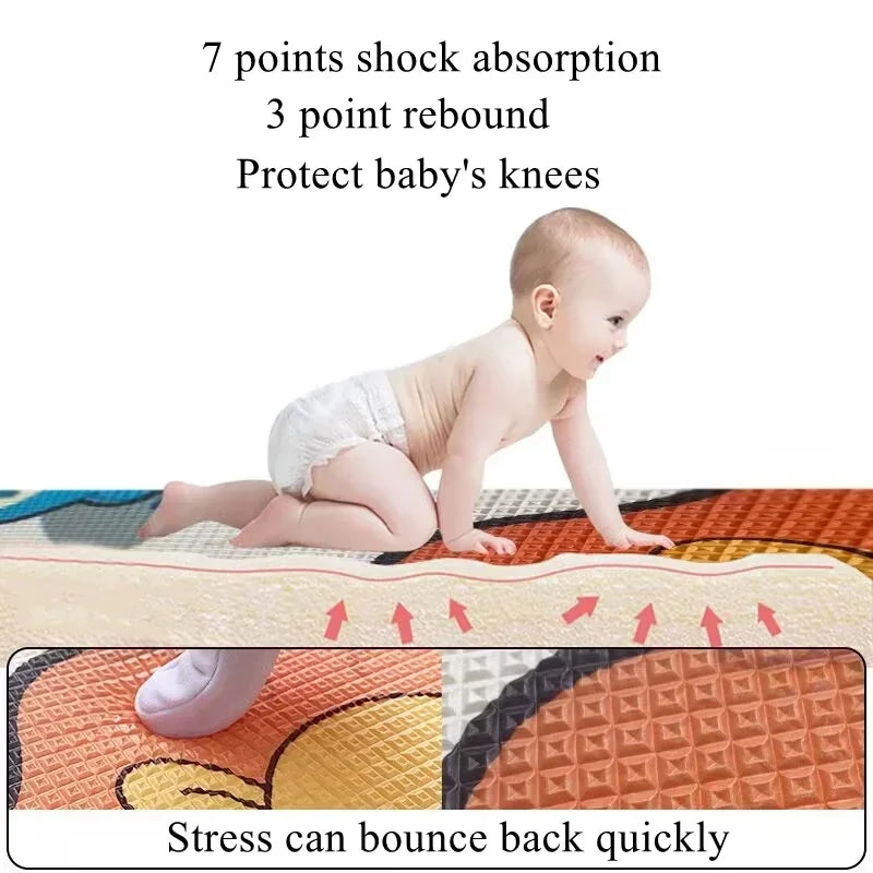 Non-Toxic 200cm x 180cm Baby Activity Mat | Safe Play Rug - Chamberland Homes