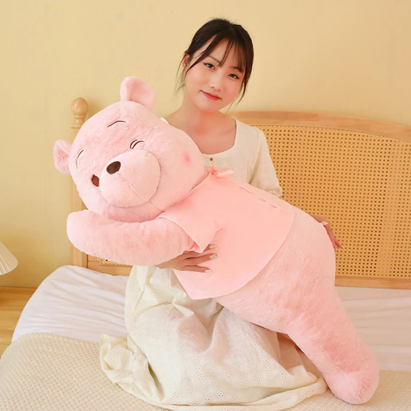 Hot Disney Kawaii Winnie the Pooh Plush Toy – Cute Pink Bear Pillow & Doll