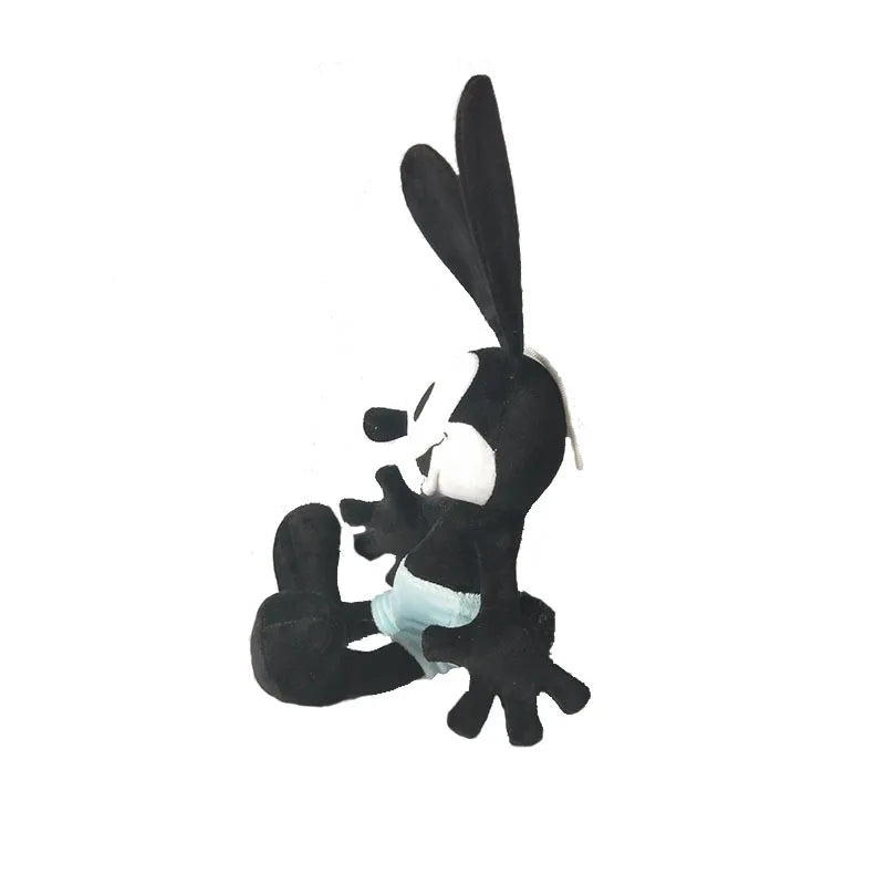 Aoger Disney 40cm Oswald the Lucky Rabbit Plush Toy – Black & White Mickey Doll