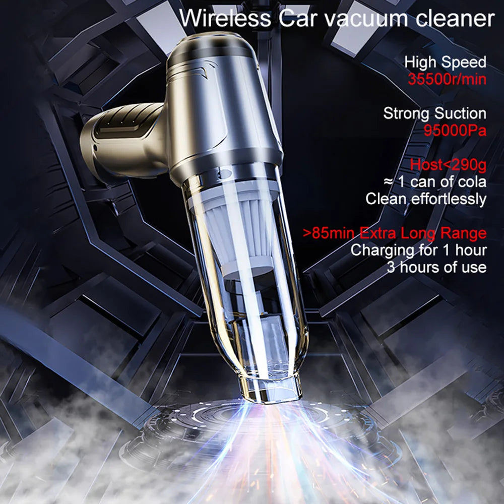 Car Vacuum Cleaner 95000PA | Wireless Handheld 2-in-1 Blower - Chamberland Homes