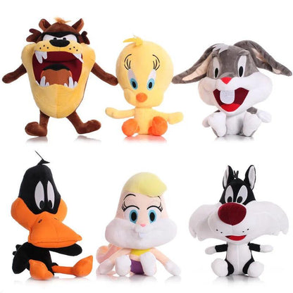 Looney Tunes Plush Toys - Bugs Bunny, Daffy Duck, Tweety, Cyclone Dog