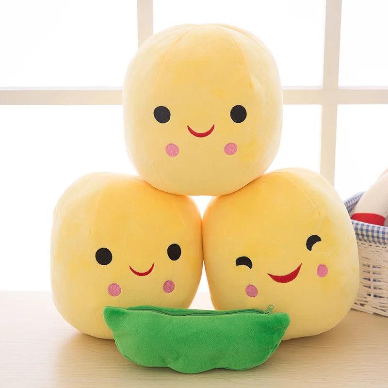 Pea Pods Plush Toy Doll Cute Couple Bean Sleeping Pillow Lover Holiday Gift - CHAMBERLAND HOMES