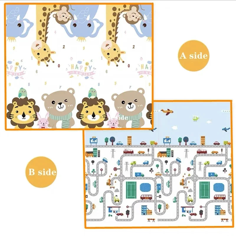 Non-Toxic 200cm x 180cm Baby Activity Mat | Safe Play Rug - Chamberland Homes