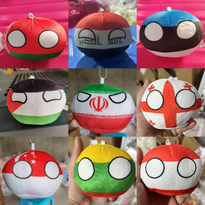 70 Styles 10cm Country Ball Plush Toys – Polandball & More