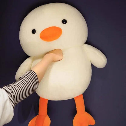 100cm New Fat Cute White Duck Plush Toy Soft Stuffed Cartoon Animal Goose Doll Hug Pillow Sofa Cushion Best Gift for Girls - CHAMBERLAND HOMES