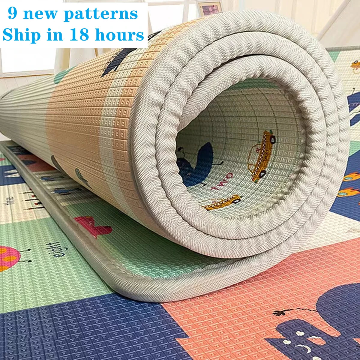 Non-Toxic 200cm x 180cm Baby Activity Mat | Safe Play Rug - Chamberland Homes