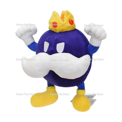 21CM Super Mario Bros Plush Toys King Bob-omb