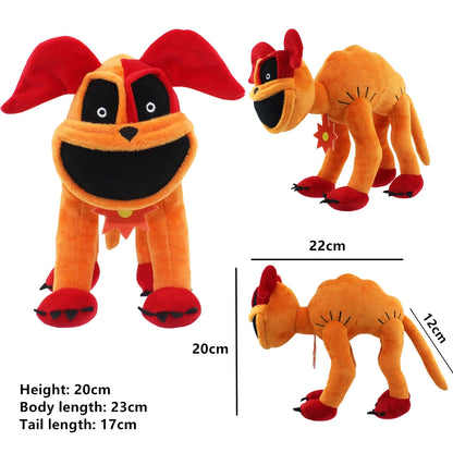 Nightmare Cat Big Mouth Plush – Purple Dog & Green Cat Toys