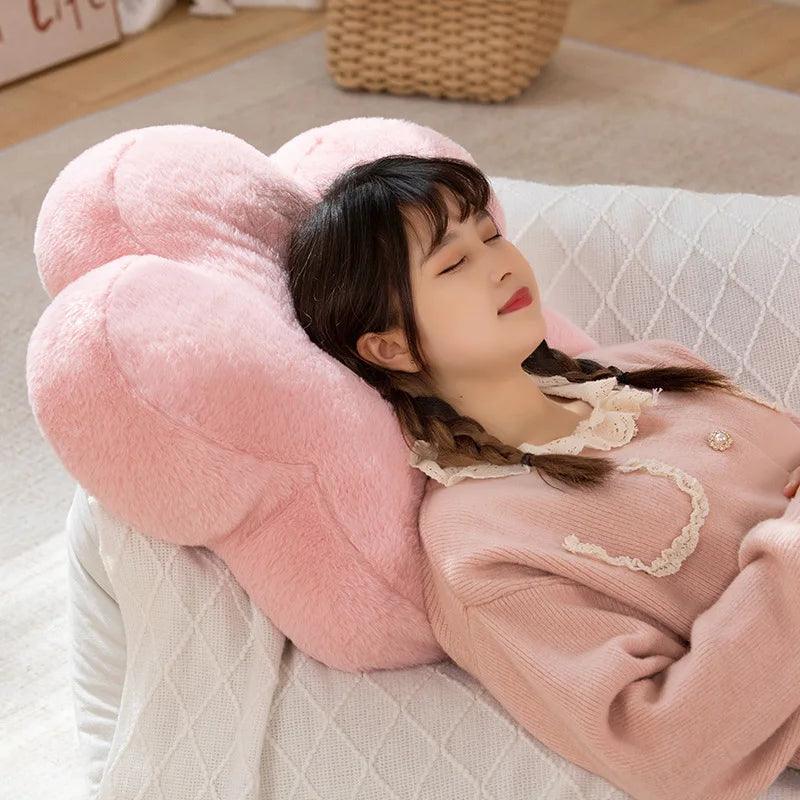 Giant Long Legs Star Plush Toy - Sakura Flower Shape Cushion with Big Eyes