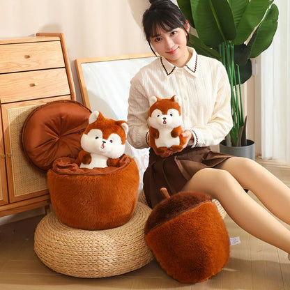 Kawaii Taiyaki Cat Plush Toy – 40/60/80cm Anime Cushion Pillow