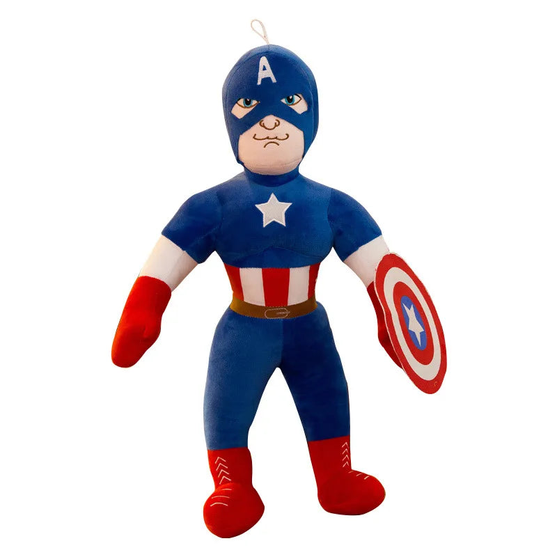 Captain America Plush Toys – 45/55/70cm Avengers Soft Pillow & Stuffed Doll