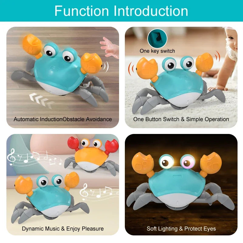 Kids Induction Escape Crab Octopus Crawling Toy | Musical Educational Toy - Chamberland Homes