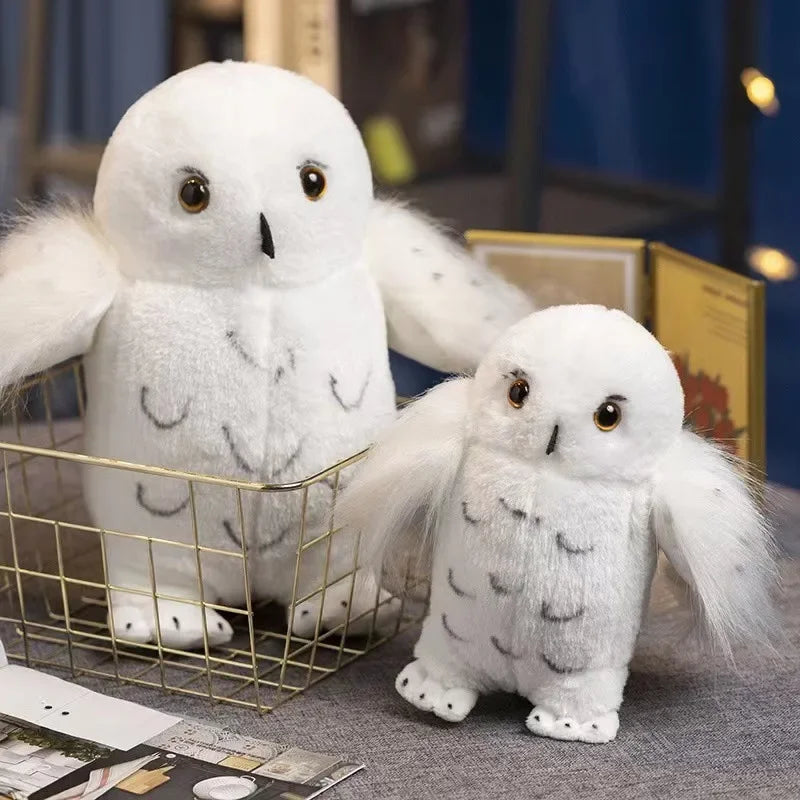 20/25/30cm Harry Potter Hedwig Plush Toy – Soft Elf Owl Doll & Movie Peripherals