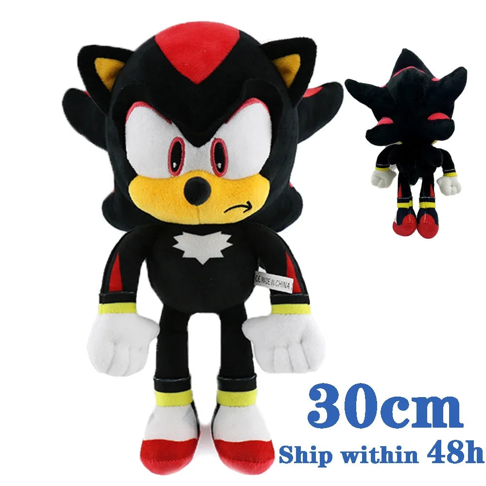 30CM Super Sonic Plush Toy – Hedgehog, Amy Rose, Knuckles, & Tails for Kids