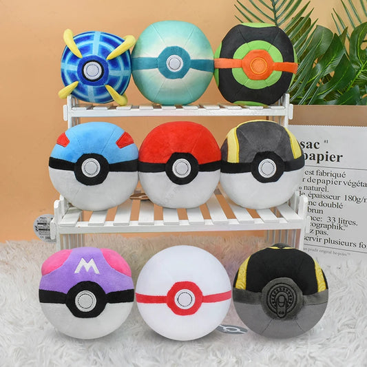 9 Styles Pokémon Plush – Poké Balls, Master Ball & More