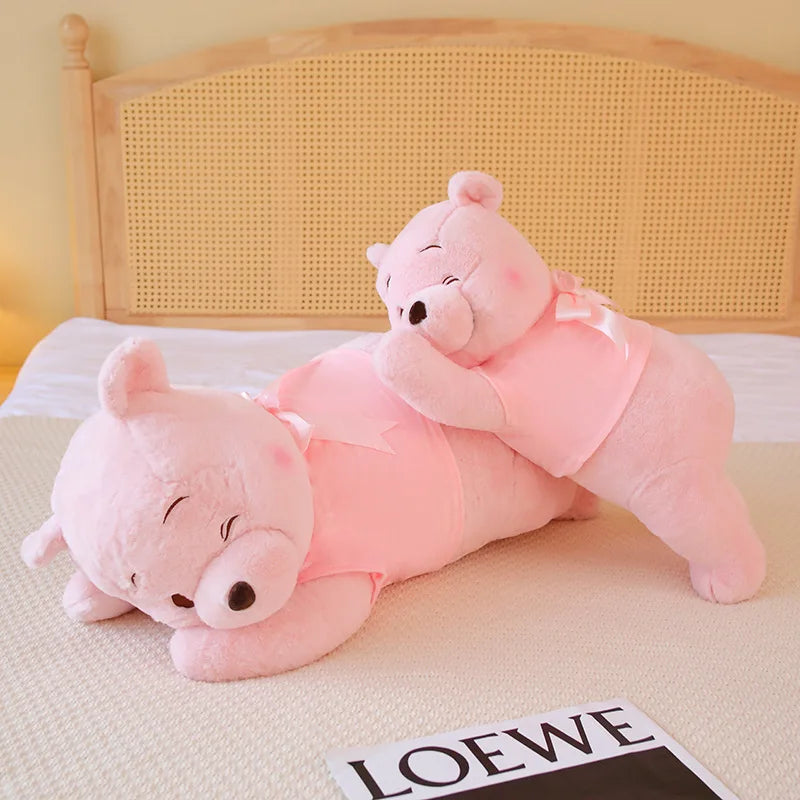 Hot Disney Kawaii Winnie the Pooh Plush Toy – Cute Pink Bear Pillow & Doll