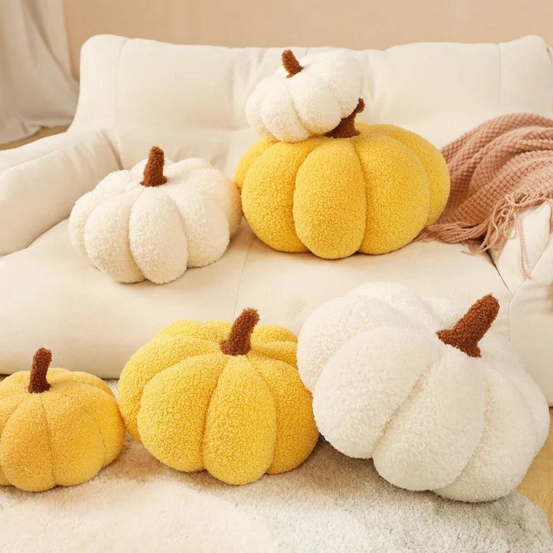 Kawaii Nordic Halloween Pumpkin Plush Toy Plushie Soft Plant Stuffed Doll Holidays Props Decorative Throw Pillow for Kids - CHAMBERLAND HOMES