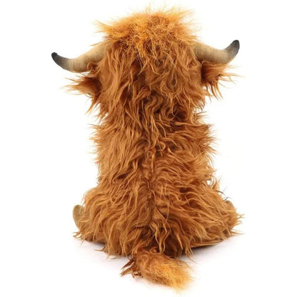 Highland Cow Plush Toy - Soft Animal Doll Plushie