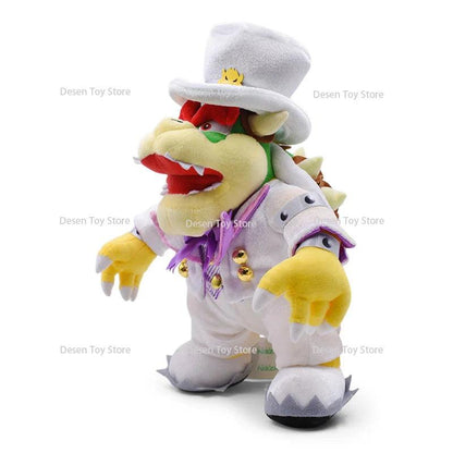 2 Style Super Mario Bros Plush Toys Wedding Dress Bowser Princess Peach