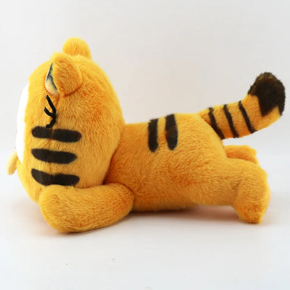 Yellow Striped Cat Plush Toy – Cute 1/5pc Doll Cushion & Pillow for Kids