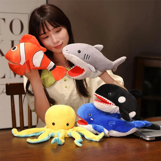 Kawaii Hand Finger Puppets – Stuffed Plush Animals for Fun & Learning