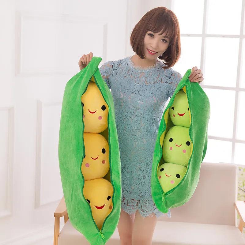 Pea Pods Plush Toy Doll Cute Couple Bean Sleeping Pillow Lover Holiday Gift - CHAMBERLAND HOMES