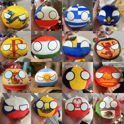 70 Styles 10cm Country Ball Plush Toys – Polandball & More