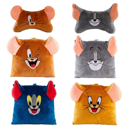 Tom & Jerry Plush Toys – Cat & Mouse Neck Pillow & Stuffed Figures