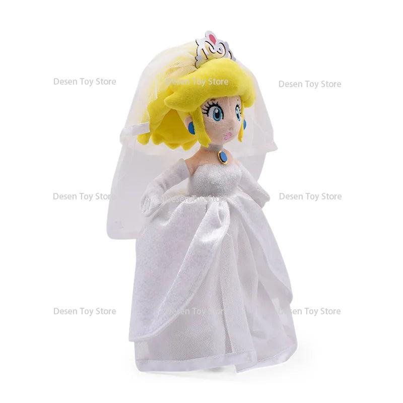 2 Style Super Mario Bros Plush Toys Wedding Dress Bowser Princess Peach