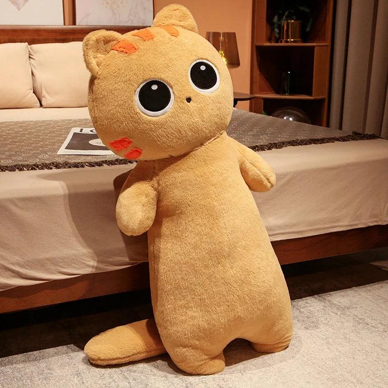 Big Lovely Soft Long Cat Pillow Stuffed Plush Toys Nap Pillow Home Comfort Cushion Kids Birthday Gift Cute Plushies Friend Gift - CHAMBERLAND HOMES