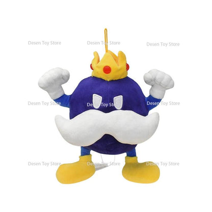 21CM Super Mario Bros Plush Toys King Bob-omb