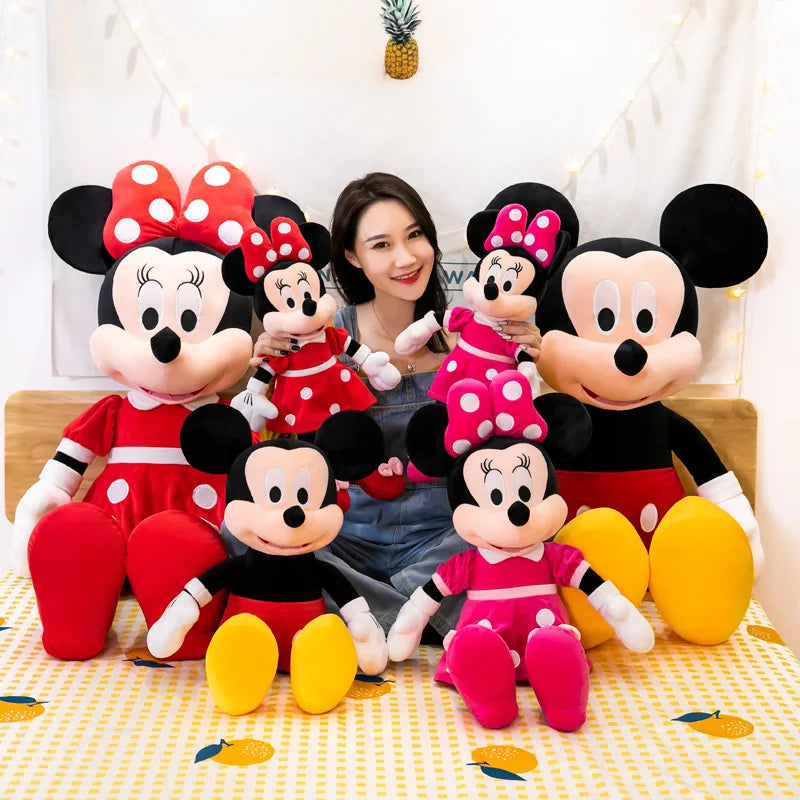 Disney Mickey & Minnie Plush Toy – Large Super Soft Throw Pillows (35-100cm)