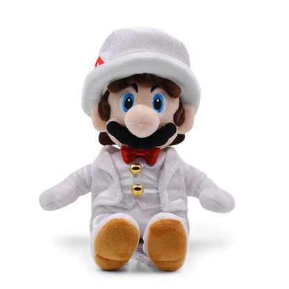 Mario Bros Luigi Plush Toys Siting Wedding Dress Luigi Mario Plushie