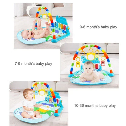 Baby Activity Gym Rack with Piano & Musical Play Mat (0-36 Months) - Chamberland Homes