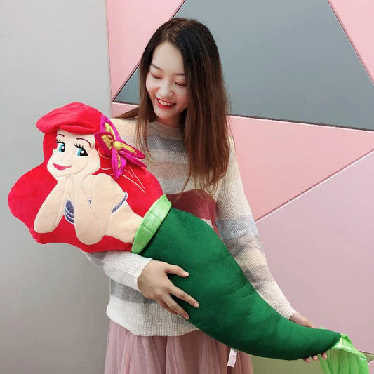 Disney Flounder & Ariel Plush Dolls – Kawaii The Little Mermaid Stuffed Pillow