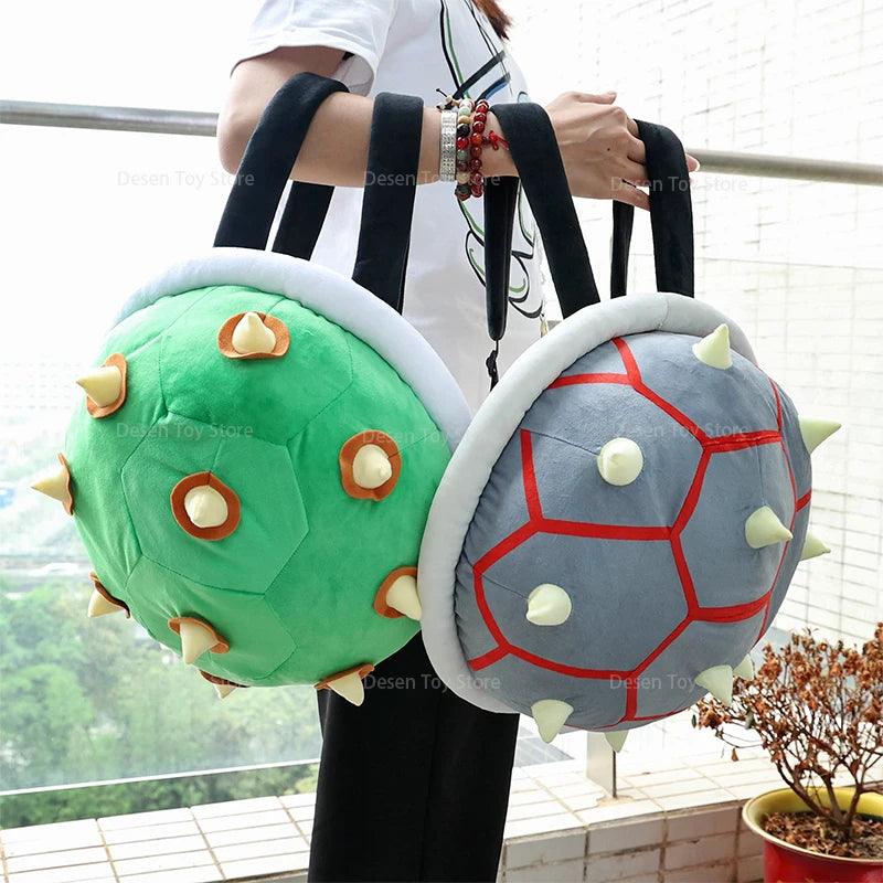 Big Size Mario Bros Backpack - Bowser Design in Black & Green