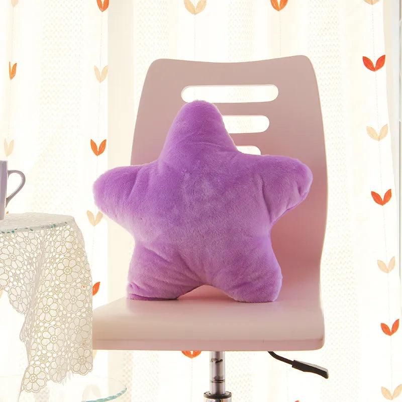 Star Pillow Plush Pillow Home Decoration Yellow Pink Red Sofa Ornaments Soft Bedroom Sleeping Pillow Cushion - CHAMBERLAND HOMES