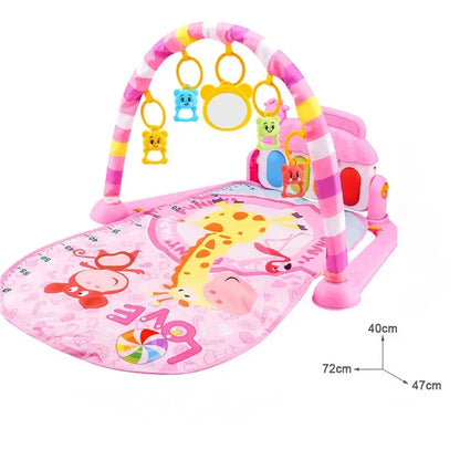 Baby Activity Gym Rack with Piano & Musical Play Mat (0-36 Months) - Chamberland Homes
