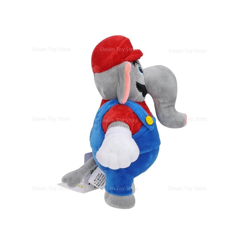 3 Styles Mario Bros Plush Luigi Blue Toad Elephant Plushie